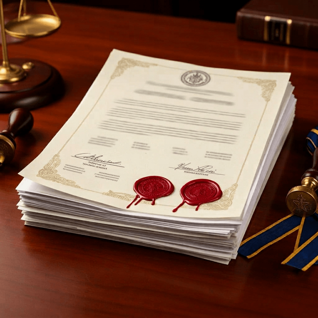 Certified notarized translated documents