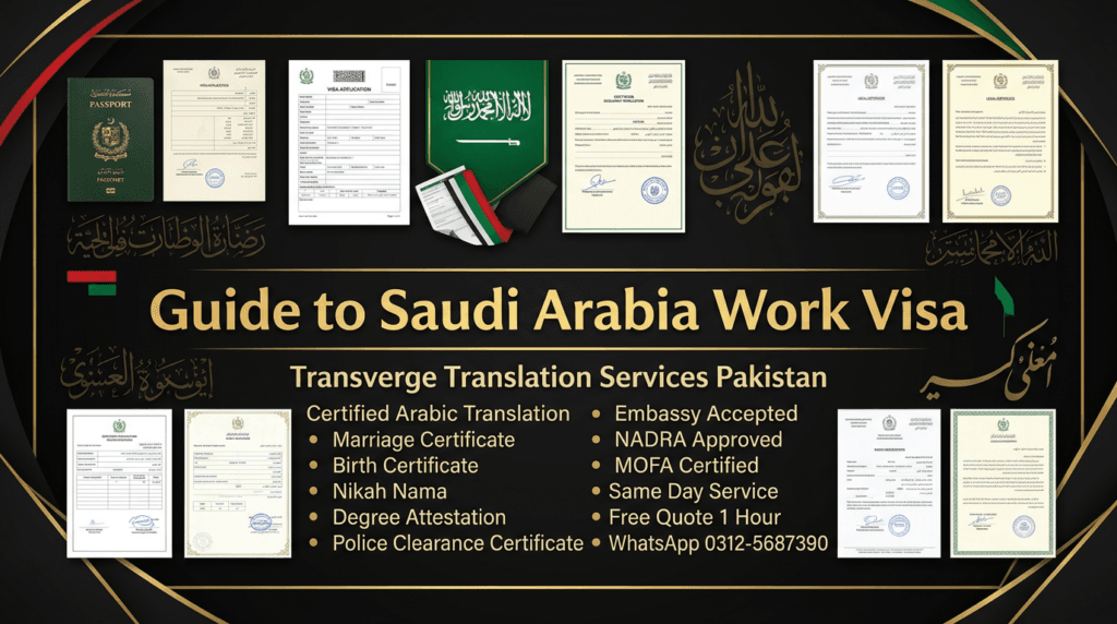 Saudi Arabia Work Visa Documents Guide From Pakistan 2026
